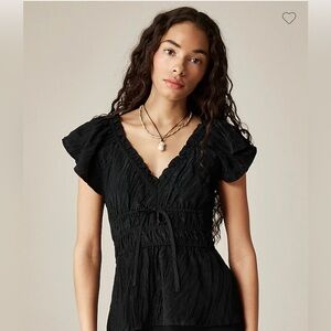 NWT Jcrew Black Palermo Top